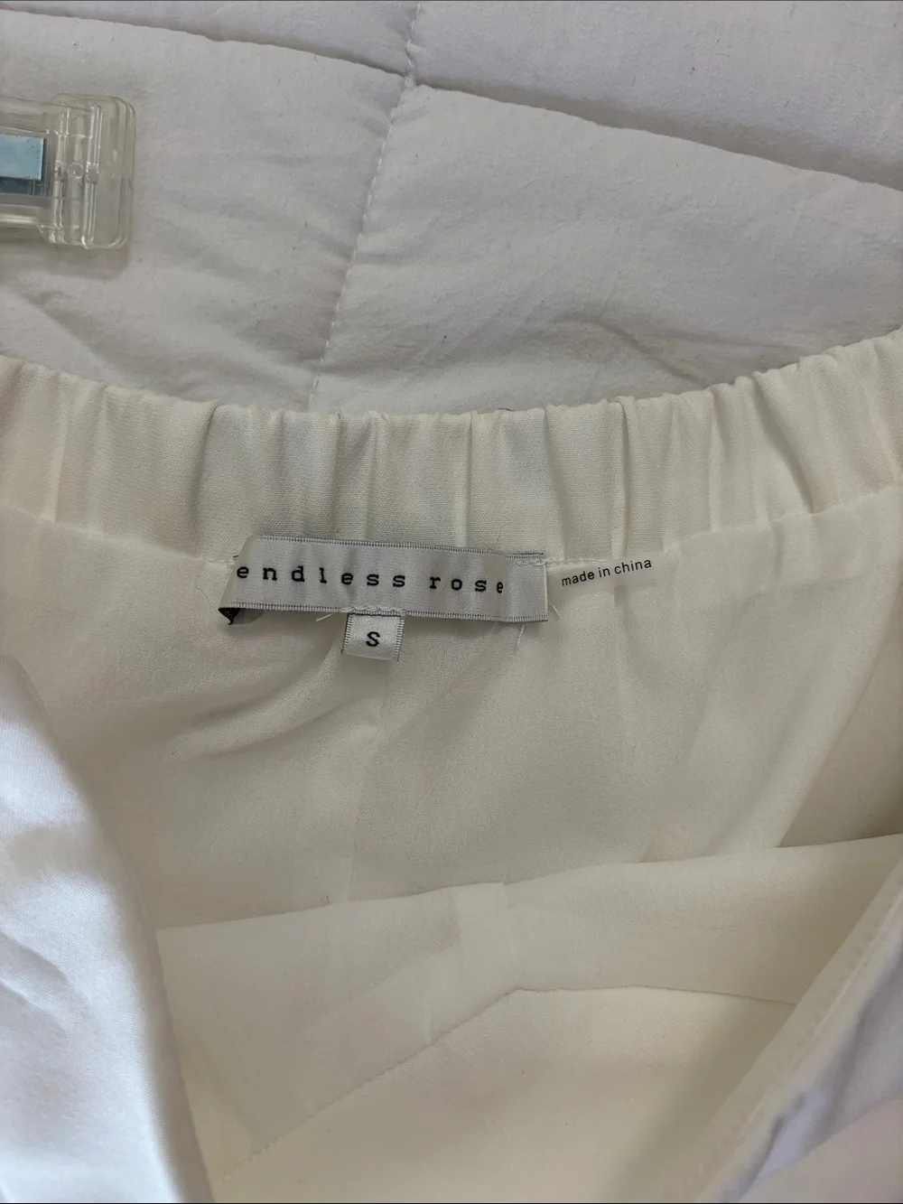 Endless Rose White Ruffle Mini Skirt